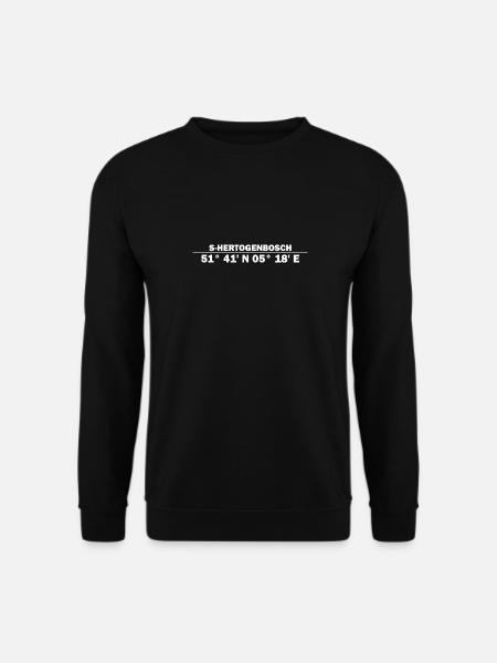 Coordonnées de 's-Hertogenbosch - Sweat-shirt Unisexe - noir
