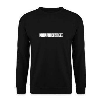 Gillingham Airport Sign - Unisex Sweatshirt - black - Front - Alina (178cm) & Michal (187cm)