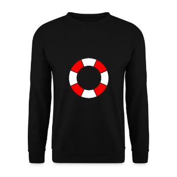 Lifebuoy Lifeguard Lifeguard - Unisex Sweatshirt - black - Front - Alina (178cm) & Michal (187cm)