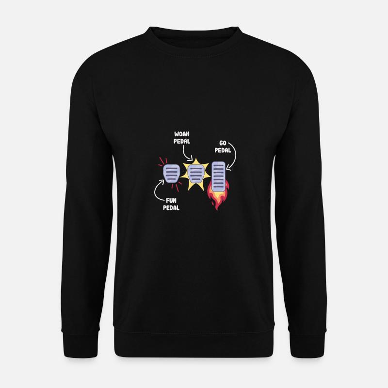 Manuelle Schaltung Pedale / Fahrschule Fahrlehrer - Unisex Pullover - Schwarz