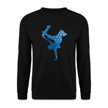 Skater Skateboard Hommes Skateboa Femmes - Sweat-shirt Unisexe - noir - Devant - Alina (178cm) & Michal (187cm)