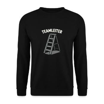 Head of Office, Head of Team and Work - Unisex Sweatshirt - black - Front - Alina (178cm) & Michal (187cm)