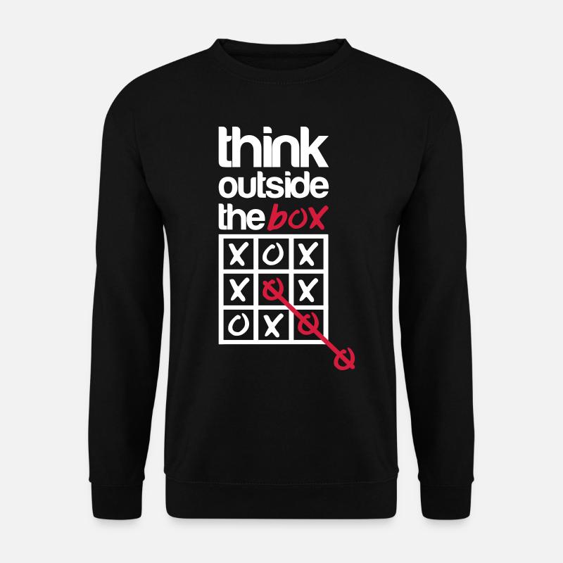 Think outside the box - Unisex Pullover - Schwarz