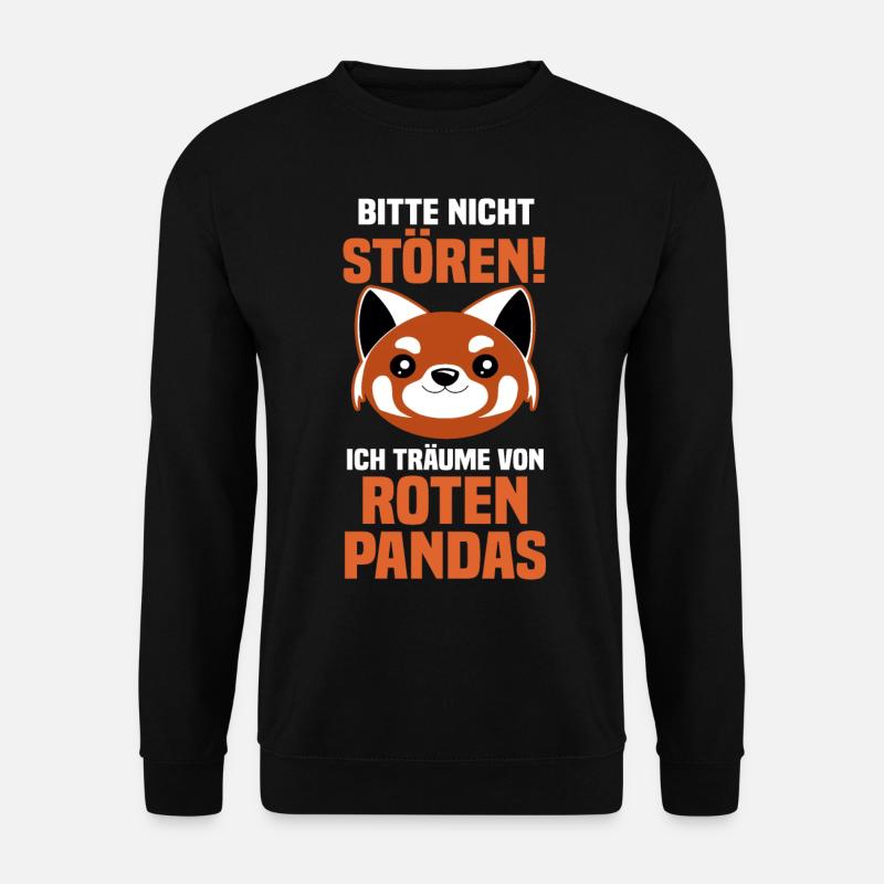 Roter Panda - Unisex Pullover - Schwarz