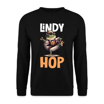 Danseur de Lindy Hop Danse Swing Danse - Sweat-shirt Unisexe - noir - Devant - Alina (178cm) & Michal (187cm)