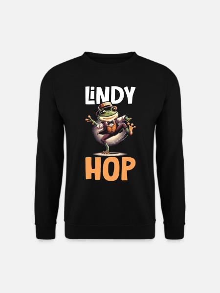 Lindy Hop Dancer Swinging Dancing Swing Dance - Unisex Sweatshirt - black