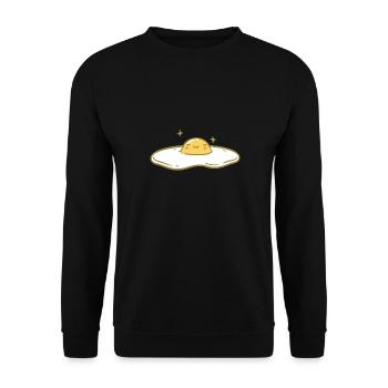 Oeuf au plat sucré - Sweat-shirt Unisexe - noir - Devant - Alina (178cm) & Michal (187cm)