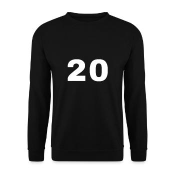 20 - Unisex Sweatshirt - black - Front - Alina (178cm) & Michal (187cm)