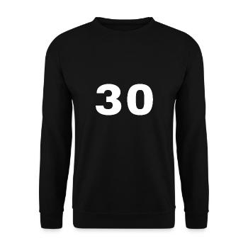 30 - Unisex Sweatshirt - black - Front - Alina (178cm) & Michal (187cm)