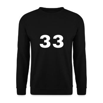 33 - Unisex Sweatshirt - black - Front - Alina (178cm) & Michal (187cm)