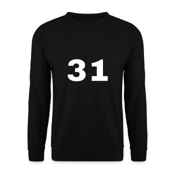 31 - Unisex Sweatshirt - black - Front - Alina (178cm) & Michal (187cm)