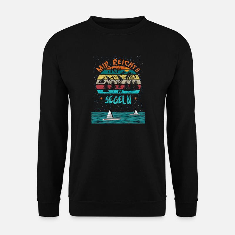 Mir reichts ich geh Segeln - Unisex Pullover - Schwarz