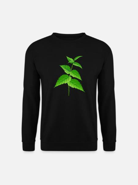 Die Brennnessel Superpflanze und Heilmittel - Unisex Pullover - Schwarz