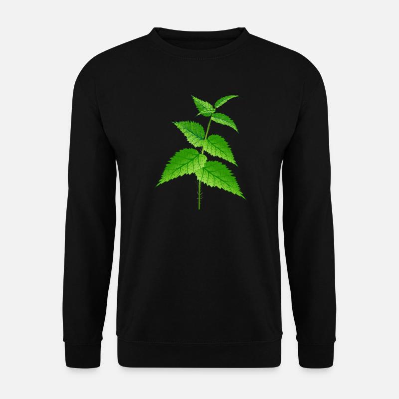 Die Brennnessel Superpflanze und Heilmittel - Unisex Pullover - Schwarz