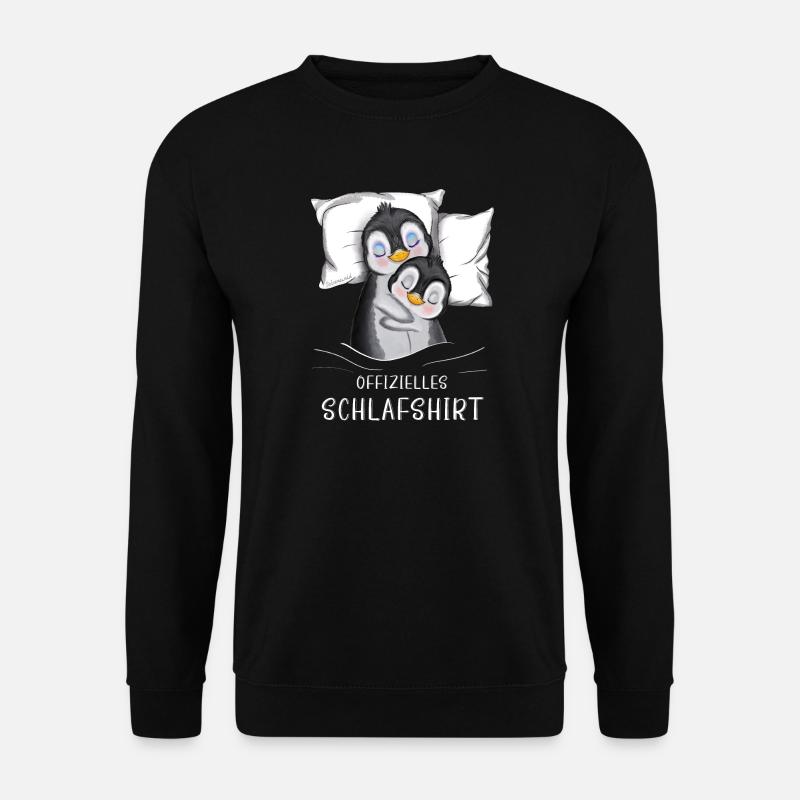 Offizielles Schlafshirt Pinguine - Unisex Pullover - Schwarz