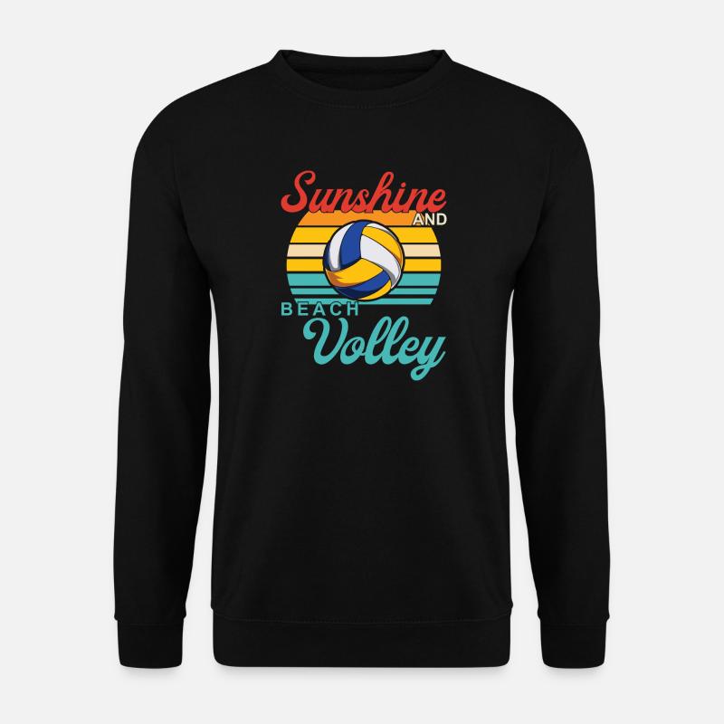 Design Beachvolleyball - Unisex Pullover - Schwarz