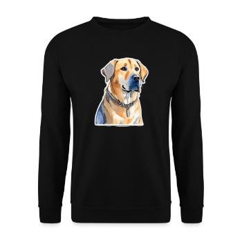 Labrador - Unisex Sweatshirt - black - Front - Alina (178cm) & Michal (187cm)