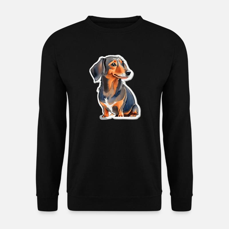 Dackel - Unisex Pullover - Schwarz
