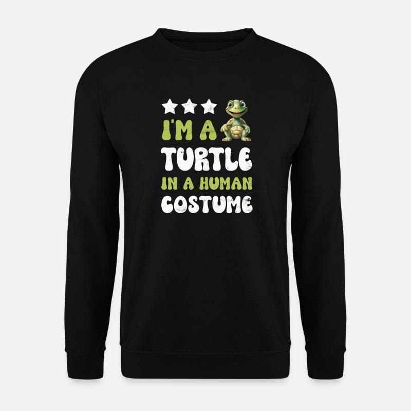 Schildkröte Schildkröten - Unisex Pullover - Schwarz