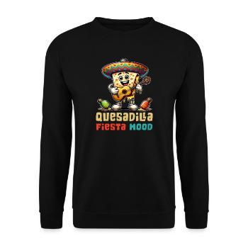 Quesadillas Fiesta Mood Mexico - Sweat-shirt Unisexe - noir - Devant - Alina (178cm) & Michal (187cm)