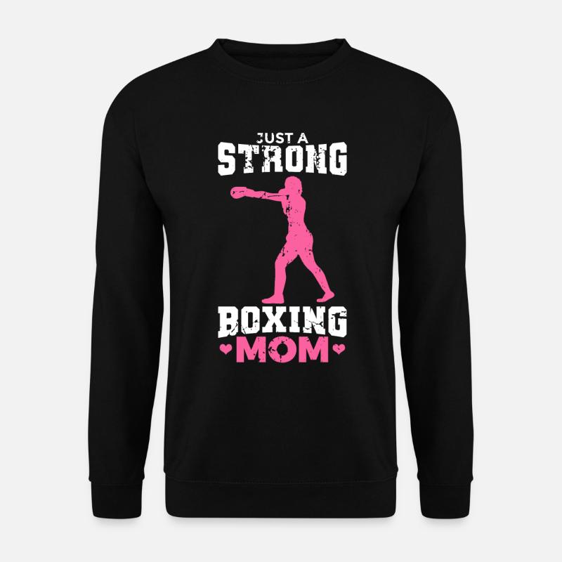Maman Boxer - Sweat-shirt Unisexe - noir