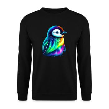 Manchot aurore boréale - Sweat-shirt Unisexe - noir - Devant - Alina (178cm) & Michal (187cm)