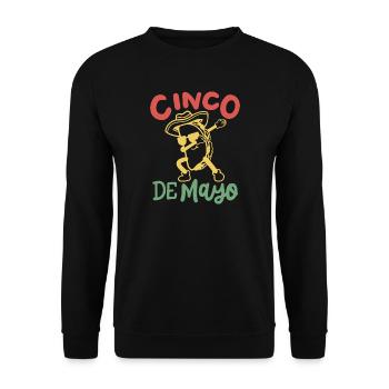 Cinco de Mayo Dabbing Taco - Unisex Pullover - Schwarz - Vorne - Alina (178cm) & Michal (187cm)