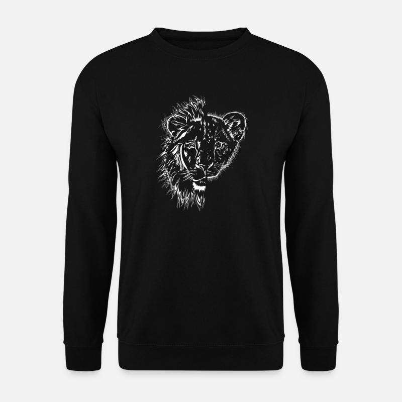 half lion half lion child - Unisex Sweatshirt - black