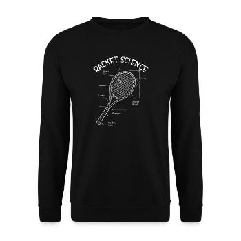 Conception de raquettes de tennis Raquette Science fun - Sweat-shirt Unisexe - noir - Devant - Alina (178cm) & Michal (187cm)