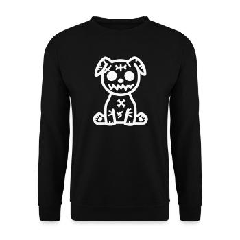 hund_zombie- - Sweat-shirt Unisexe - noir - Devant - Alina (178cm) & Michal (187cm)
