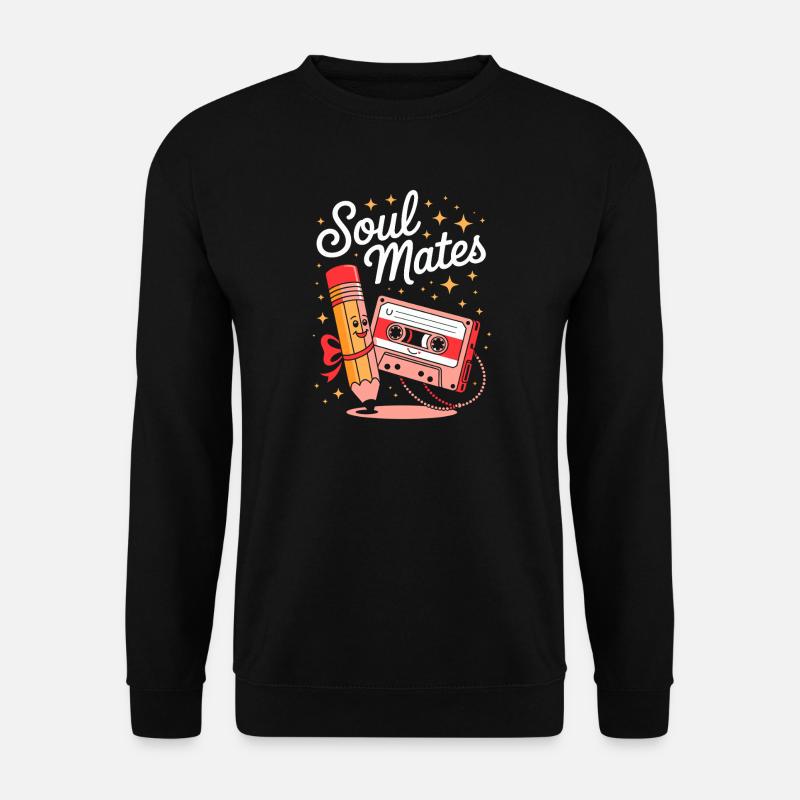 Soul Mates - Kassette Mixtape - Unisex Pullover - Schwarz