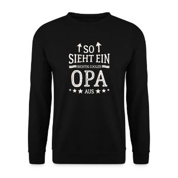 Voici à quoi ressemble un papy cool Meilleur grand-père - Sweat-shirt Unisexe - noir - Devant - Alina (178cm) & Michal (187cm)