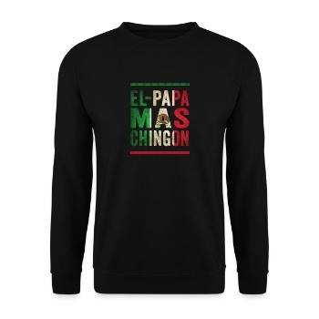 Père vintage mexicain qui dit design - Sweat-shirt Unisexe - noir - Devant - Alina (178cm) & Michal (187cm)