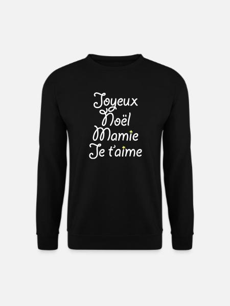 Merry Christmas Granny I love you - Unisex Sweatshirt - black