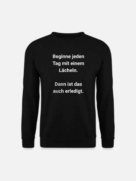 Start every day with a smile - Unisex Sweatshirt - black