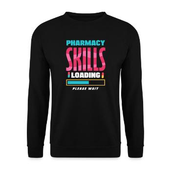 Apotheker Pharmazeutisch-technischer - Unisex Pullover - Schwarz - Vorne - Alina (178cm) & Michal (187cm)