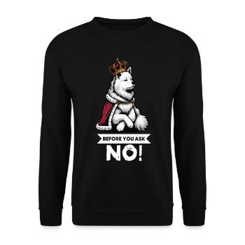Avant de demander Berger Blanc Berger Berger - Sweat-shirt Unisexe - noir - Devant - Alina (178cm) & Michal (187cm)