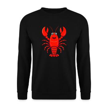 Lobster Costume Crab Sea Animal Underwater Animal - Unisex Sweatshirt - black - Front - Alina (178cm) & Michal (187cm)