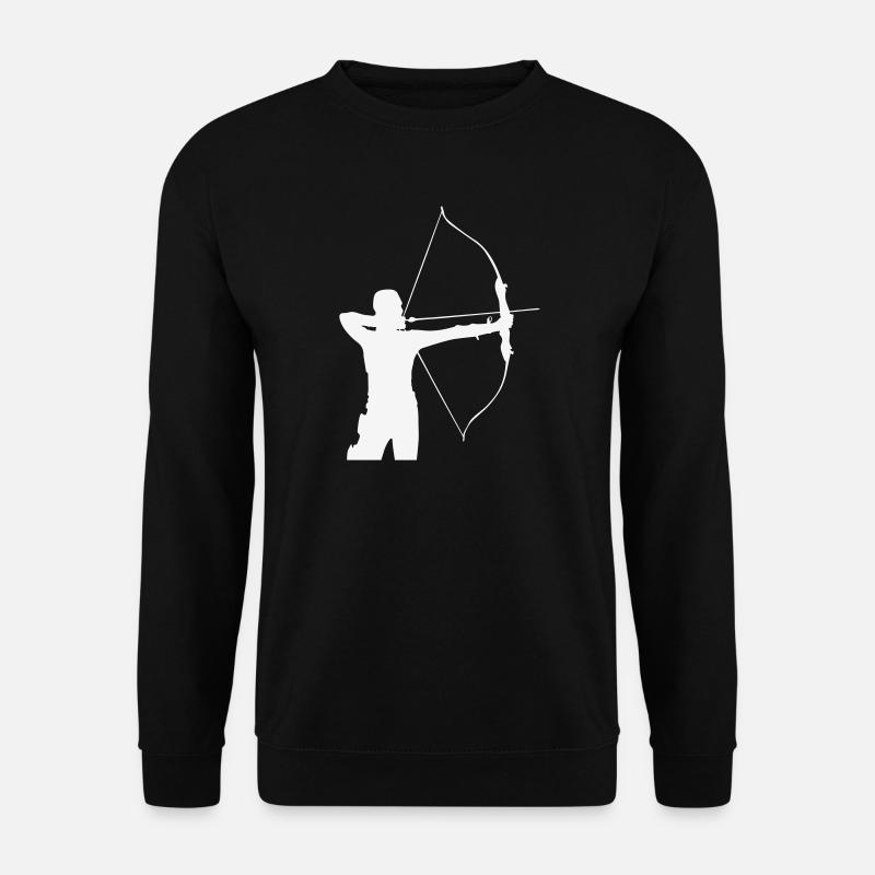 Bogenschütze Silhouette - Unisex Pullover - Schwarz