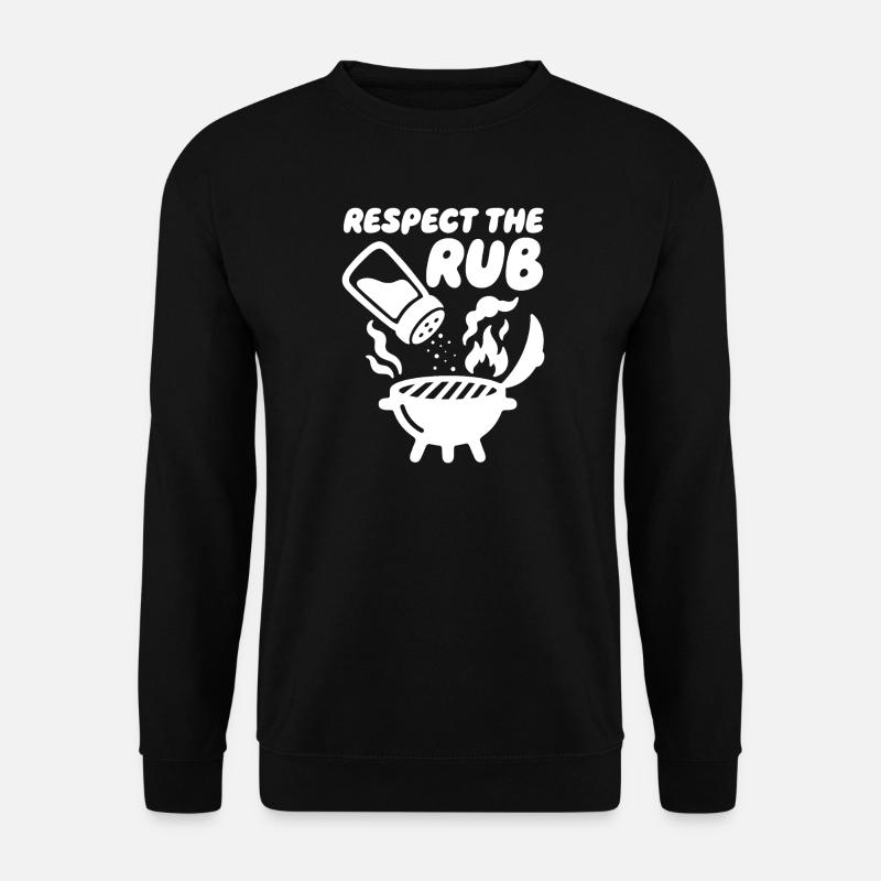 Respect the Rub BBQ Grill - Unisex Pullover - Schwarz