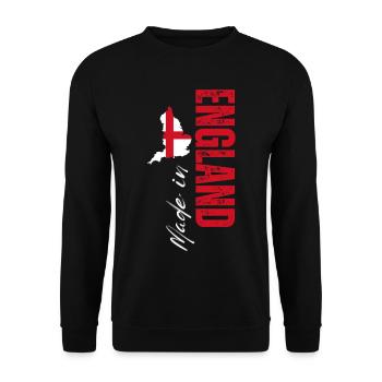 Fabriqué en Angleterre, né en Angleterre - Sweat-shirt Unisexe - noir - Devant - Alina (178cm) & Michal (187cm)