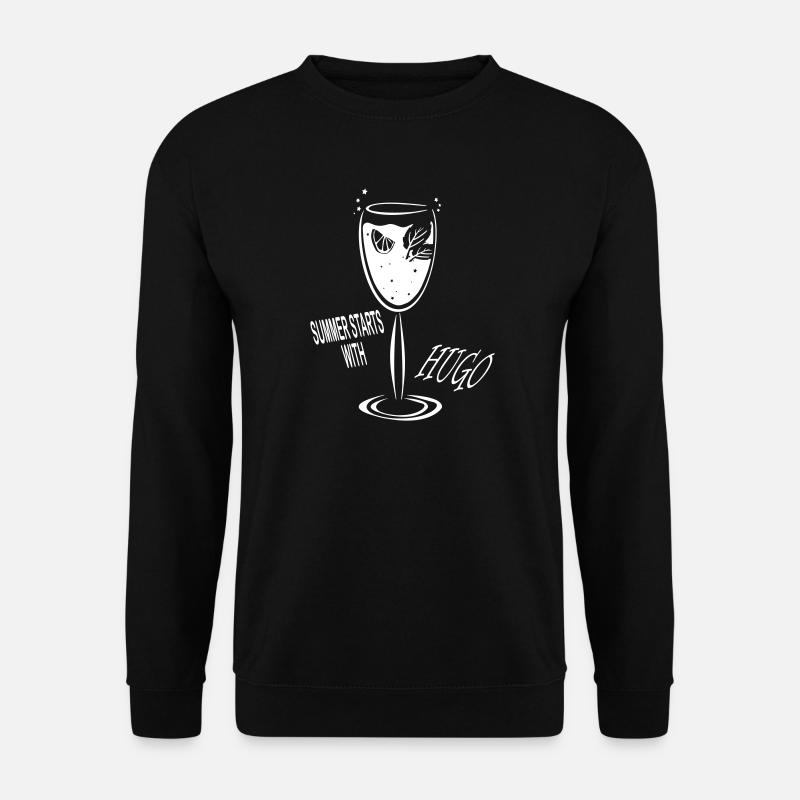 Der Sommer beginnt mit Cocktail Higo - Unisex Pullover - Schwarz