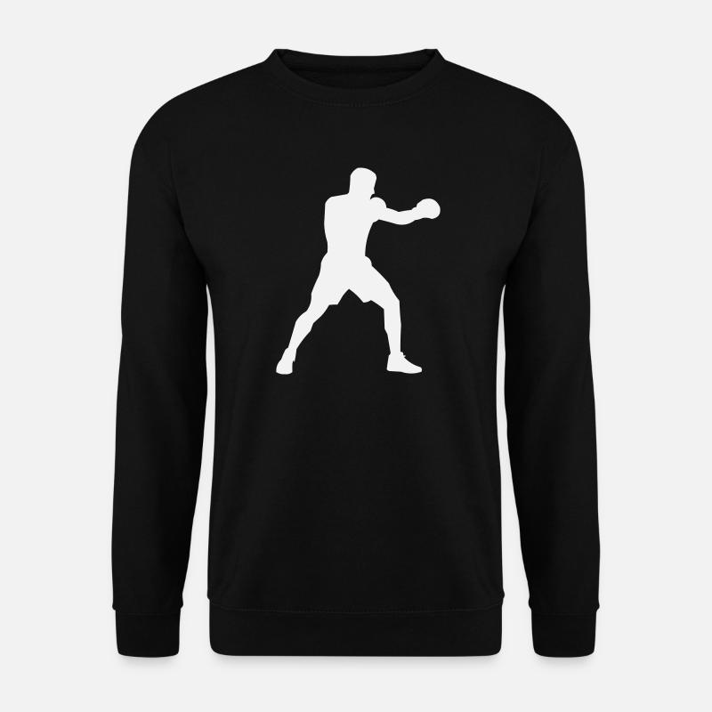 Boxsilhouette Kraftschub - Unisex Pullover - Schwarz