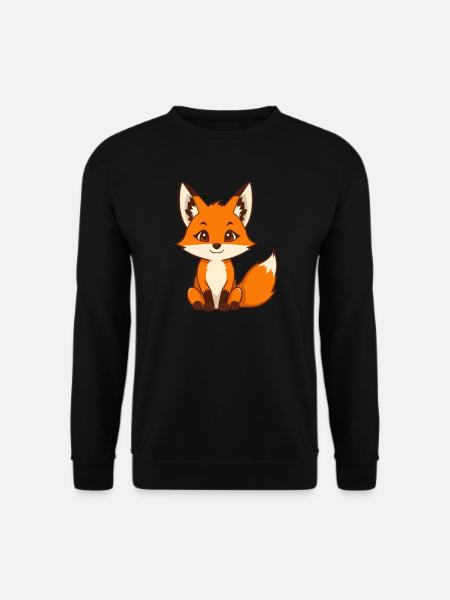 Niedlicher Fuchs Geschenk Naturliebhaber Wanderer - Unisex Pullover - Schwarz