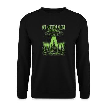 Hiking - You Are Not Alone - Alien - Unisex Sweatshirt - black - Front - Alina (178cm) & Michal (187cm)
