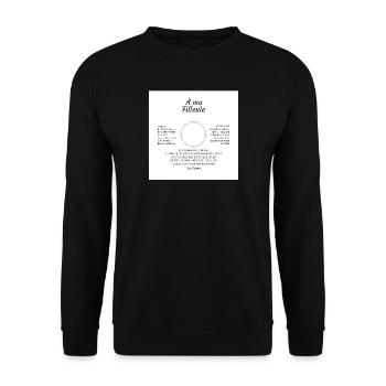 A Ma Filleule Un Jour Je Tournerai Les Derniere... - Sweat-shirt Unisexe - noir - Devant - Alina (178cm) & Michal (187cm)