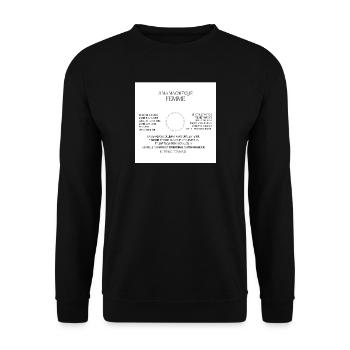 A Ma Magnifique Femme Je Ne Me Suis Pas Marie P... - Sweat-shirt Unisexe - noir - Devant - Alina (178cm) & Michal (187cm)