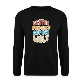 Beruf Drogist - Unisex Pullover - Schwarz - Vorne - Alina (178cm) & Michal (187cm)