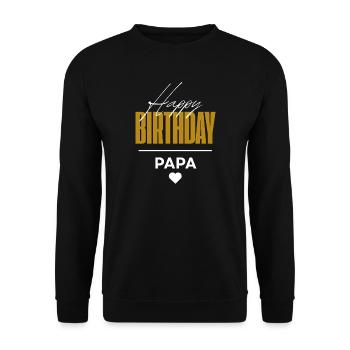 Dunkelblau_Rosa_Modern_Bold_Beruf_Coaching_Logo - Unisex Pullover - Schwarz - Vorne - Alina (178cm) & Michal (187cm)
