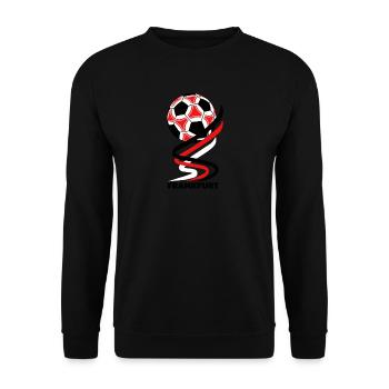 Fußball - Frankfurt - Unisex Pullover - Schwarz - Vorne - Alina (178cm) & Michal (187cm)